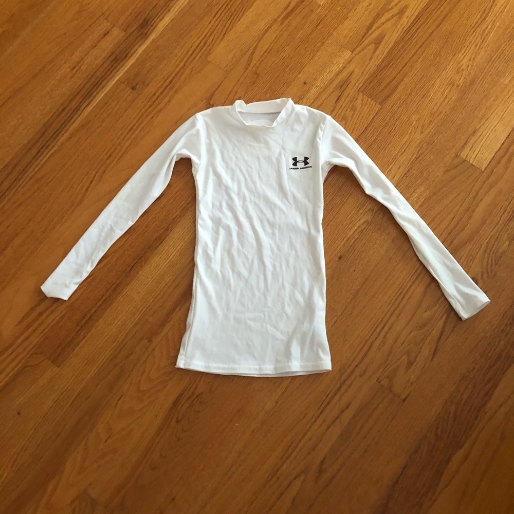 Under Armour White Kids Rashguard